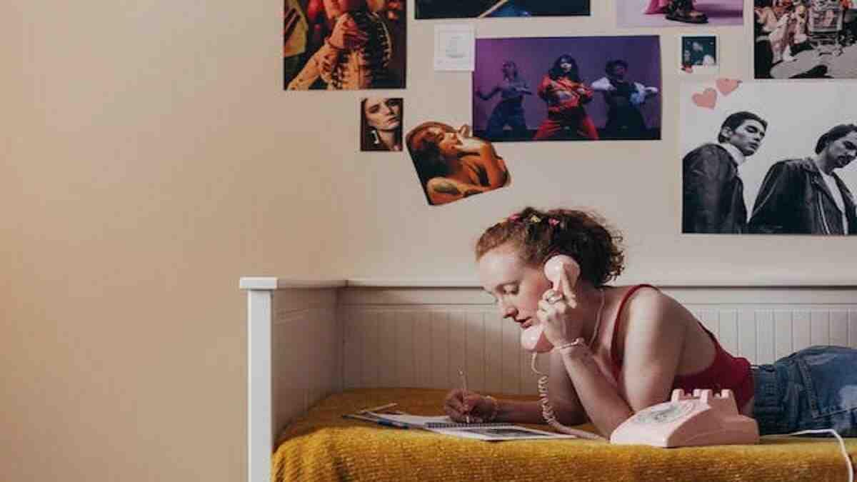 Woman in bedroom 