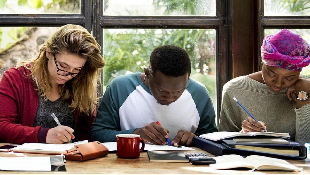 Image of students studying 