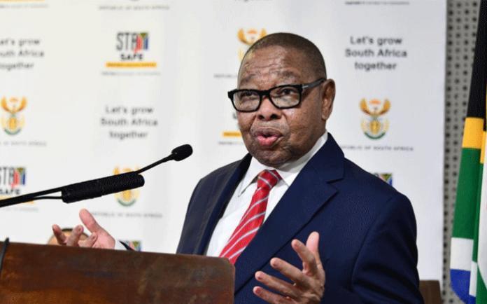 Minister of Higher Education and Training Blade Nzimande addressing an event. 