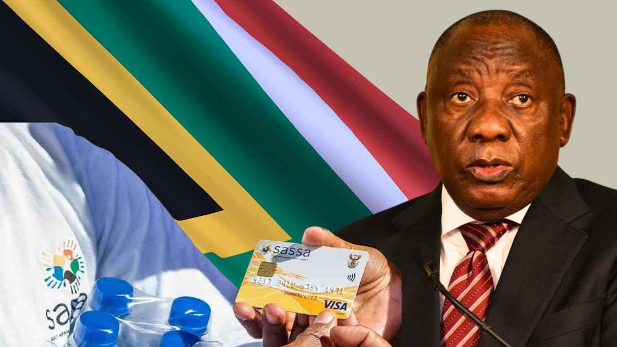 Ramaphosa talking about Sassa grants 