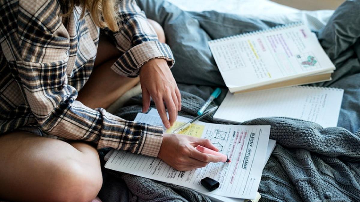 studying