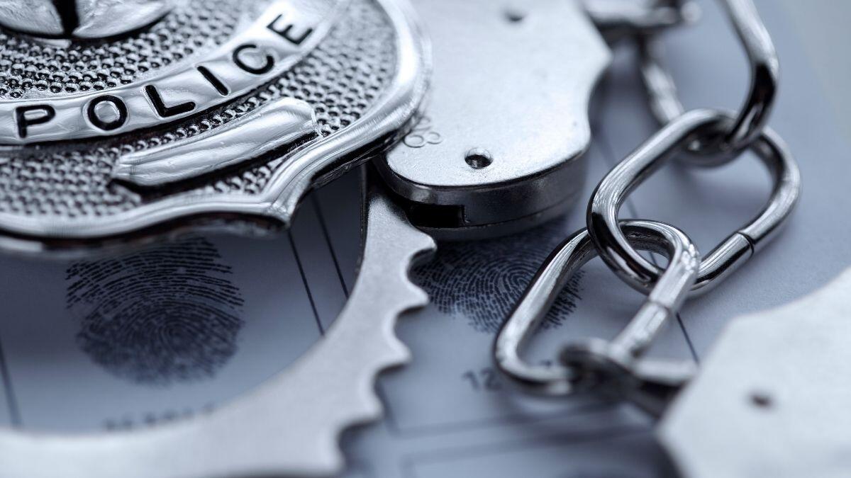 police badge and handcuffs